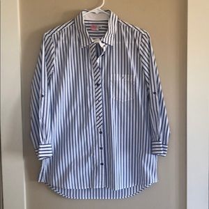 Lacoste silver crock button down size 42